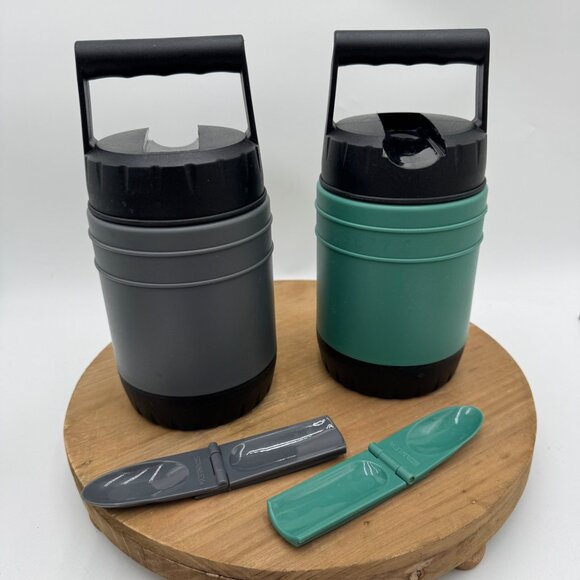 Stanley Classic 10oz Thermos Set Green and Gray Insulated Leak Proof Portable Ha - Picture 5 of 12